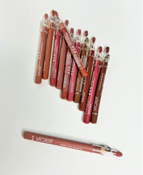 12Pc Flormar Matte Lipstick Lip Liner Lip Pencil Nude Colors