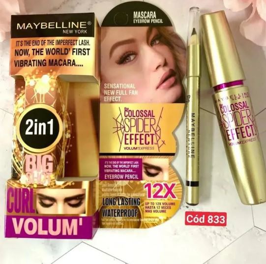 Class Shop New Maybelline New York 2 in 1 Eyebrow pencil & Express Mascara - 100% Black