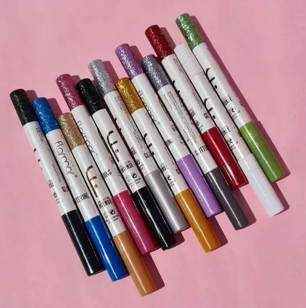 Class Shop New Flormour Pack of 12 EyeShadow Glitter Pencil