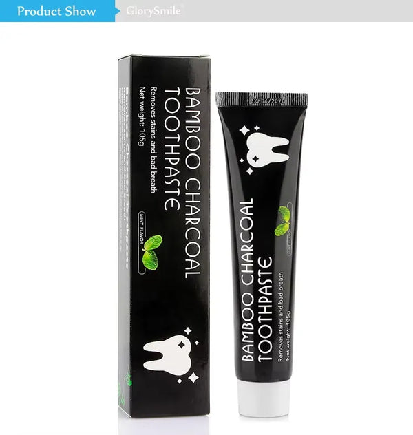Herbal Oral Care Bamboo Charcoal Toothpaste 105g – Mint Flavor, Teeth Whitening & Bad Breath Removal Teeth Whitening Toothpaste