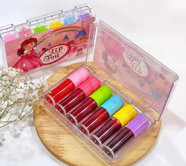 Class Shop New Pack of 6 set Lip Tint Waterproof Natural Moisturizing Easy To Wear Long Lasting Hydrating Makeup Lip Tint