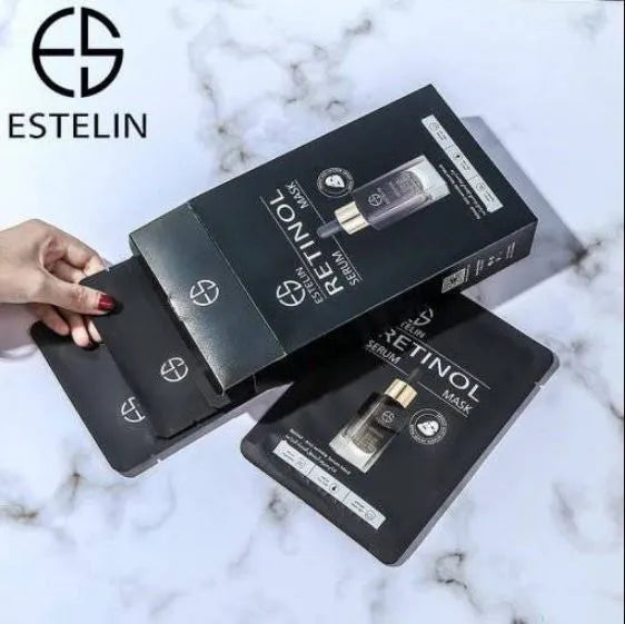 ESTELIN 1 PC Retinol Anti-Wrinkle Serum Sheets Mask 25ml ES0046