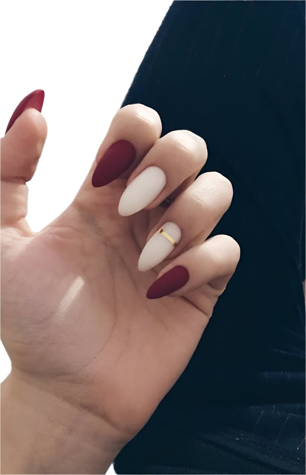 Class Shop 12 pcs  Nails Finger Art oval nails Square Shape Artificial Nails With Nail Sticks Full Nails false nails