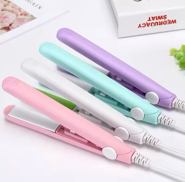Portable mini Hair Straightener Flat Iron Hair Curler