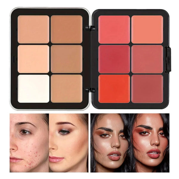 Carla Secret 2 in 1  12 Color Makeup Contour and Blush Palette