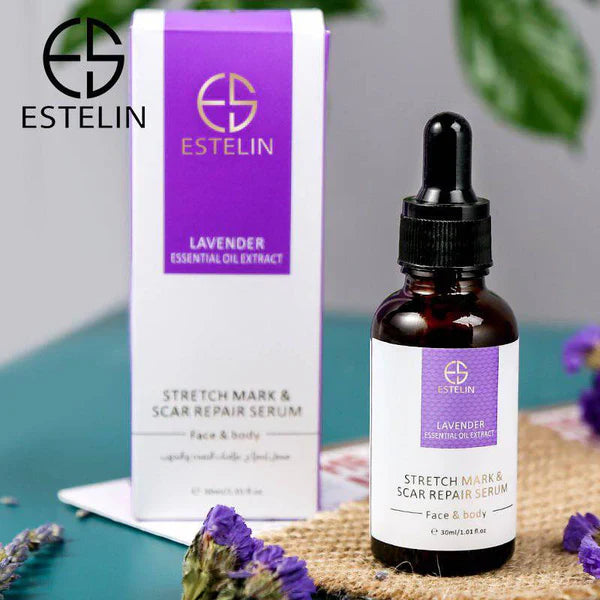 ESTELIN LAVENDER ESSENTIAL OIL EXTRACT STRETCH MARK & SCAR REPAIR SERUM - 30ml ES0016