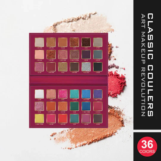 Maliao Classic Couleurs 36 Colors Ark Makeup Revolution Palette