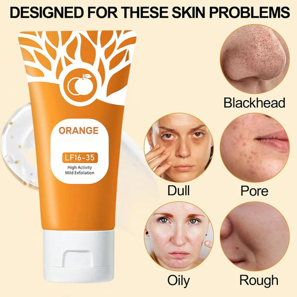 Orange Exfoliating Brightening  Gel Scrub - FREE DELIVERY