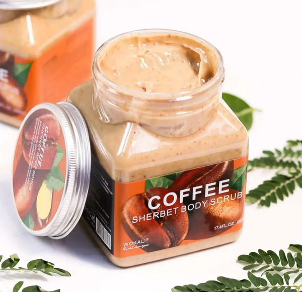 WOKALI Coffee Sherbet Body Scrub 350ml-WKL692 - Exfoliating & Hydrating Coffee Scrub