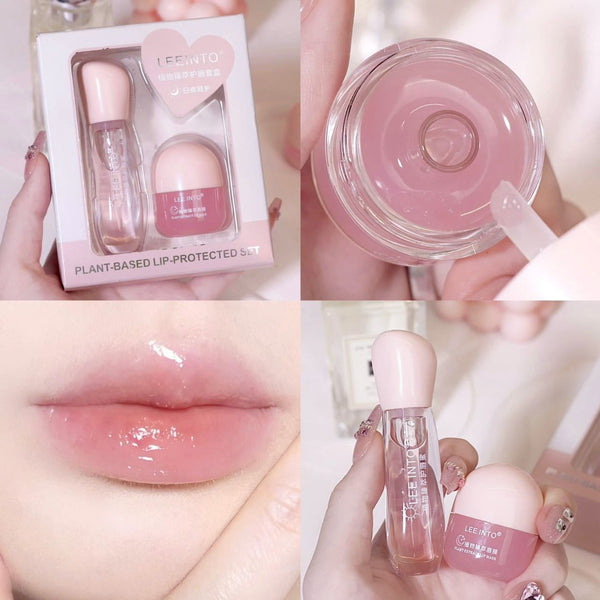 LEEINTO Pack of 2 Lip Sleeping Mask Lip Balm Moisturizing Nourishing And Lips Mask.