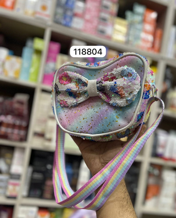 Cute Bow Sequence Rainbow  Shoulder Bags
