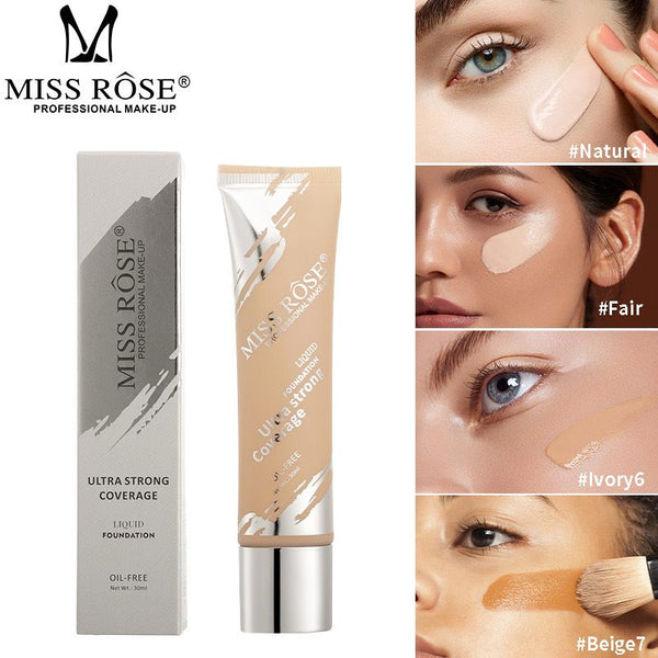 Miss Rose New Ultra Strong Coverage Tube Foundation