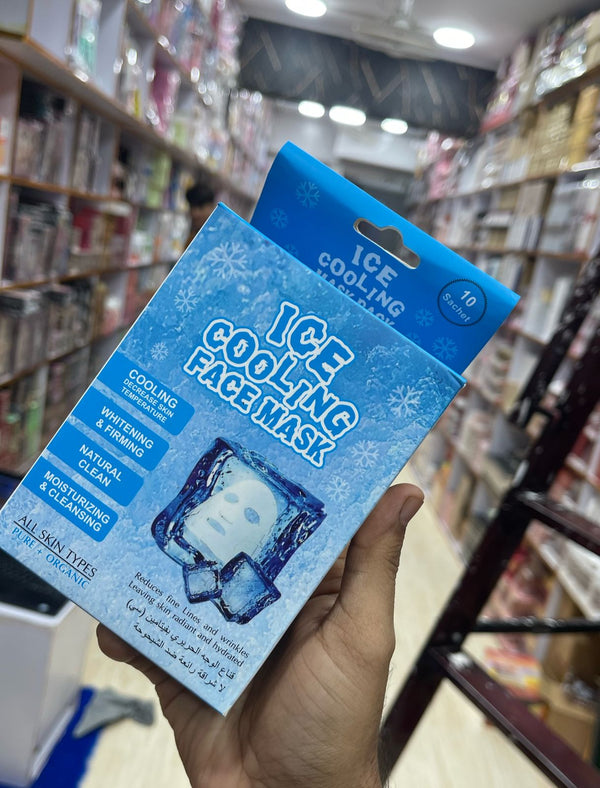 10pcs Ice Cooling Facial Mask Ice Cooling  Mask for Facial - Facial Mask Peel off Mask Cream (Copy)