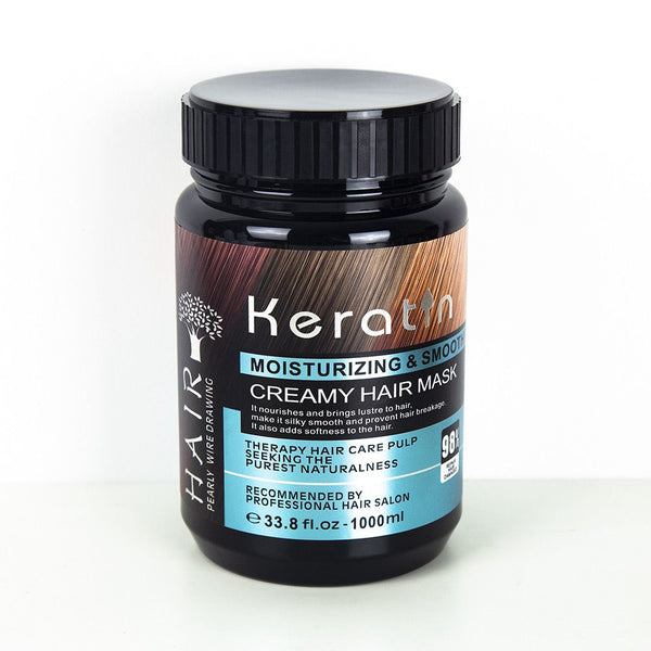 Keratin Make Hair Stronger Improve Dryness Repair Damage Hair Care Keratin Hair Mask Treatment 1000ml.