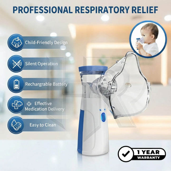 Portable Mesh Nebulizer Machine JSL-W302 – Asthma inhaler – Class Shop.Pk