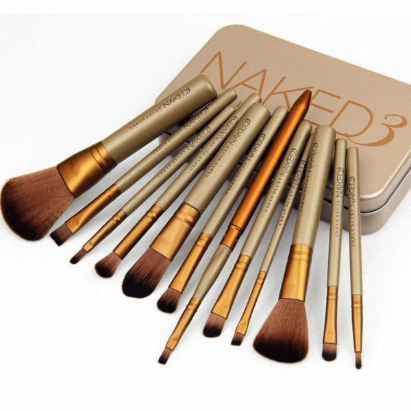 12 Pc NAKED3 Powerful Makeup Brush Set