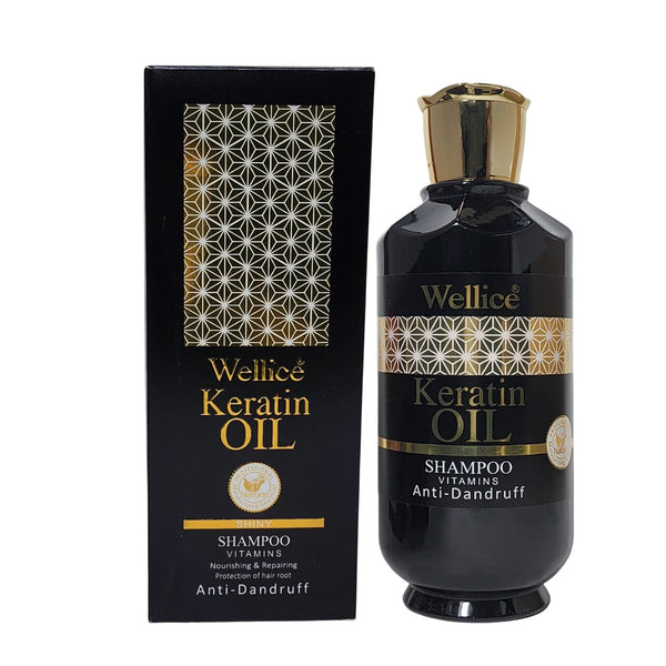 Wellice Premium Edition Keratin Oil Spa  Vitamins Shampoo 520g
